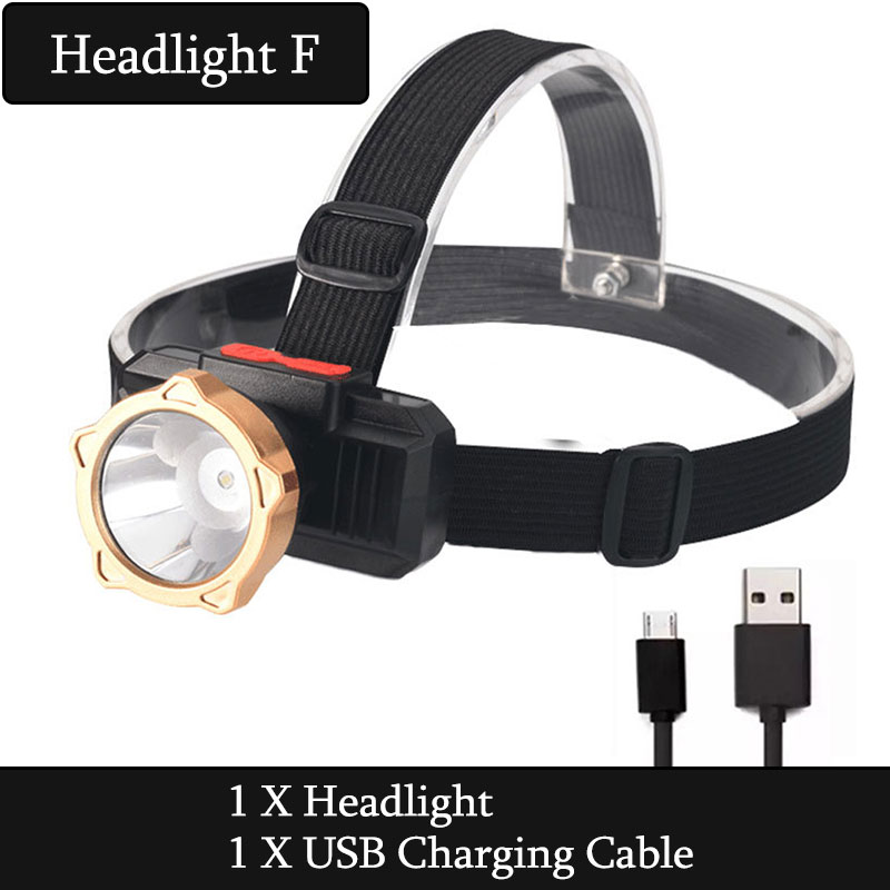 Lampada Frontale LED Ricaricabile 6000 Lumen, Waterproof, Per Pesca E Campeggio, Batteria Inclusa