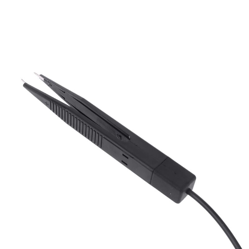 SMD SMT Chip Test Clip Lead Probe Capacitor Resistance Multimeter Meter Tweezer Y4QC