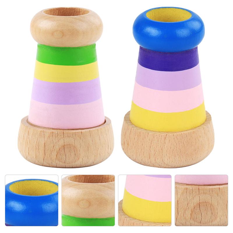 2pcs Wooden Interesting Funny Kaleidoscope Kaleidoscope Playthings Kaleidoscope Toys