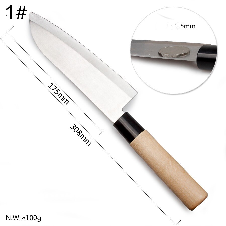 RSCHEF Japanese stainless steel sharp knives knives kitchen knives advertising: 1