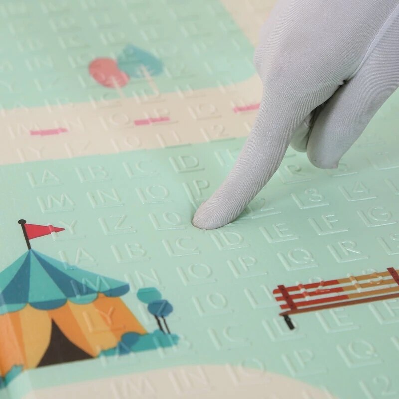 Orzbow – tapis de jeu pliant pour bébé, tapis épais pour activités de Surface, jouets éducatifs pour enfants à partir de 0