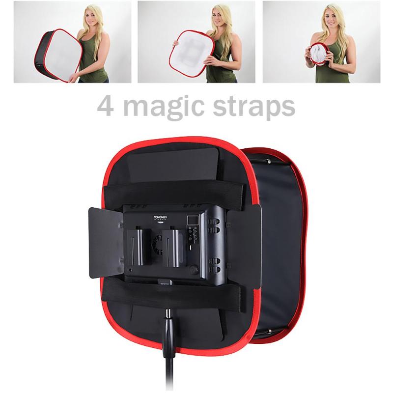 Portable Collapsible Softbox 4*4*2cm for Yongnuo YN600 YN900 LED Light Panel Portable Lighting Modifier for Photo Studio Softbox