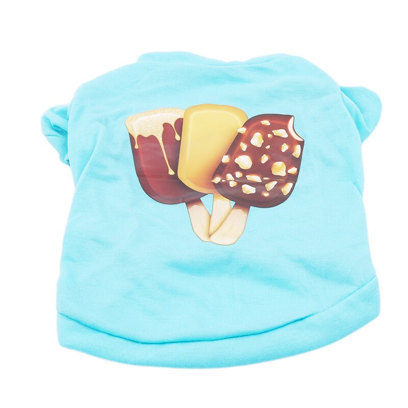 Cão de estimação roupas de algodão filhote de cachorro verão camisa pequeno gato do cão roupas de animais de estimação colete: M
