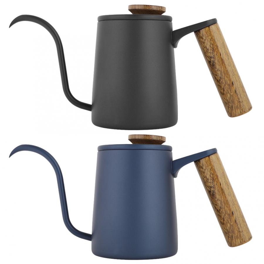 350ml Coffee Pot Teapot Drip Coffee Pot Stainless Steel Handle Drip Coffee Pot Long Gooseneck Spout Kettle Prensa