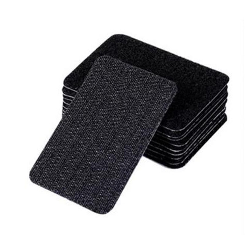 20 stücke/10 Paare Anti Eisstockschießen Teppich Band Teppich Greifer Klett Sichern sterben Teppich Sofa und Blätter in Ort und Halten sterben Ecken Flache: 20Paar / hell grau