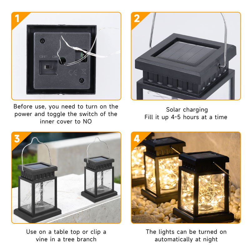 Luces solares LED para exteriores, farolillos de suelo de enfoque, Panel de vela, lámparas de luz Solar colgantes para exteriores, accesorio de decoración para balcón y jardín