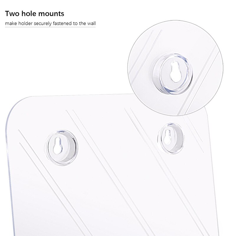 Brochureholder 9.3 x 11 tommer plastiklitteraturholdere klar flyerholder rack kortholder, magasin, pjece, hæfte disp