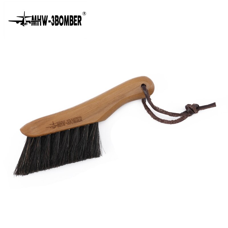 Cepillo de limpieza para molinillo de café, herramienta limpiadora para máquina de café, con cordón de cerdas naturales, para Barista, cepillo de limpieza de polvo