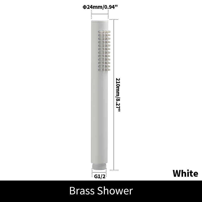 Durcheinander-Duschkopf, wassersparend, für Badezimmer, Handbrause, Sprühgerät-einstellen, Schwarz/Weiß/RoséGold/Badesprinkler aus gebürstetem Nickel/Chrom: Braun