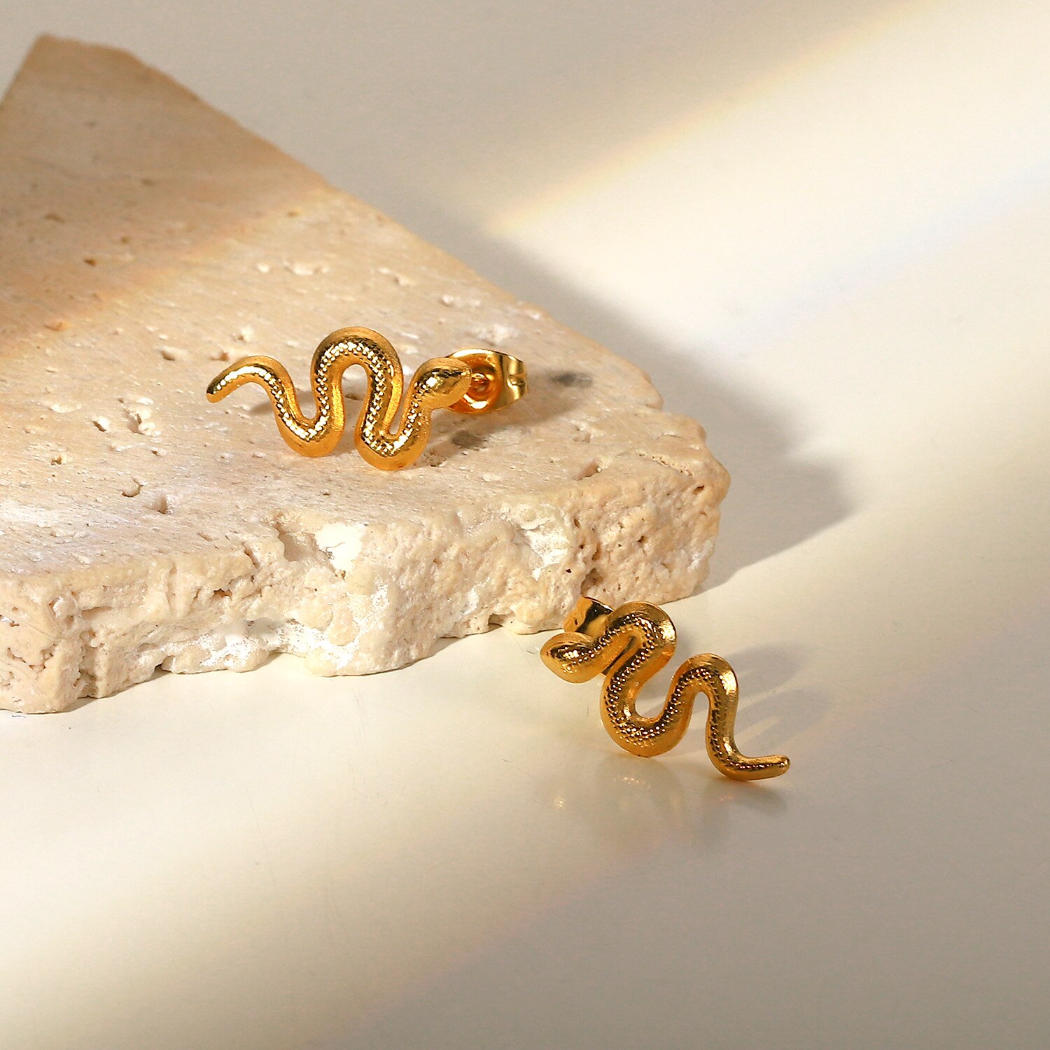 Earring double hoops goud | Gouden oorbellen - Famous Store