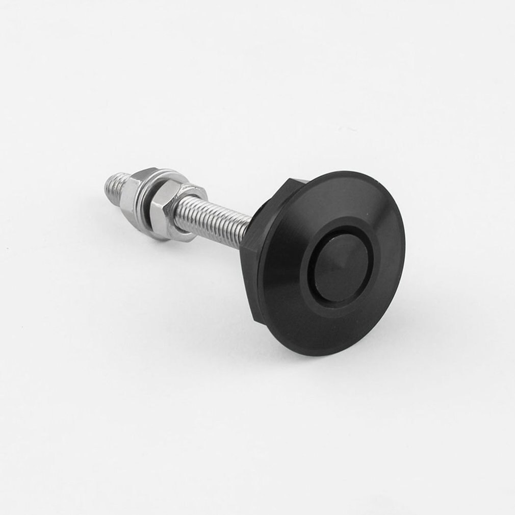 1 Set Universal Car Latches Push Button Latch Quick Release Mini Hood Car Lock Retainer Set Quick Release Hood Bumper Latch