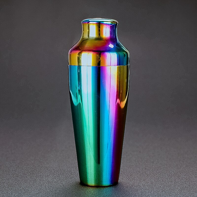 American 304 Stainless Steel Shaker Modern Luxury French Two Section High End Atmosphere Cocktail Shaker Bar Table Tool 550ml