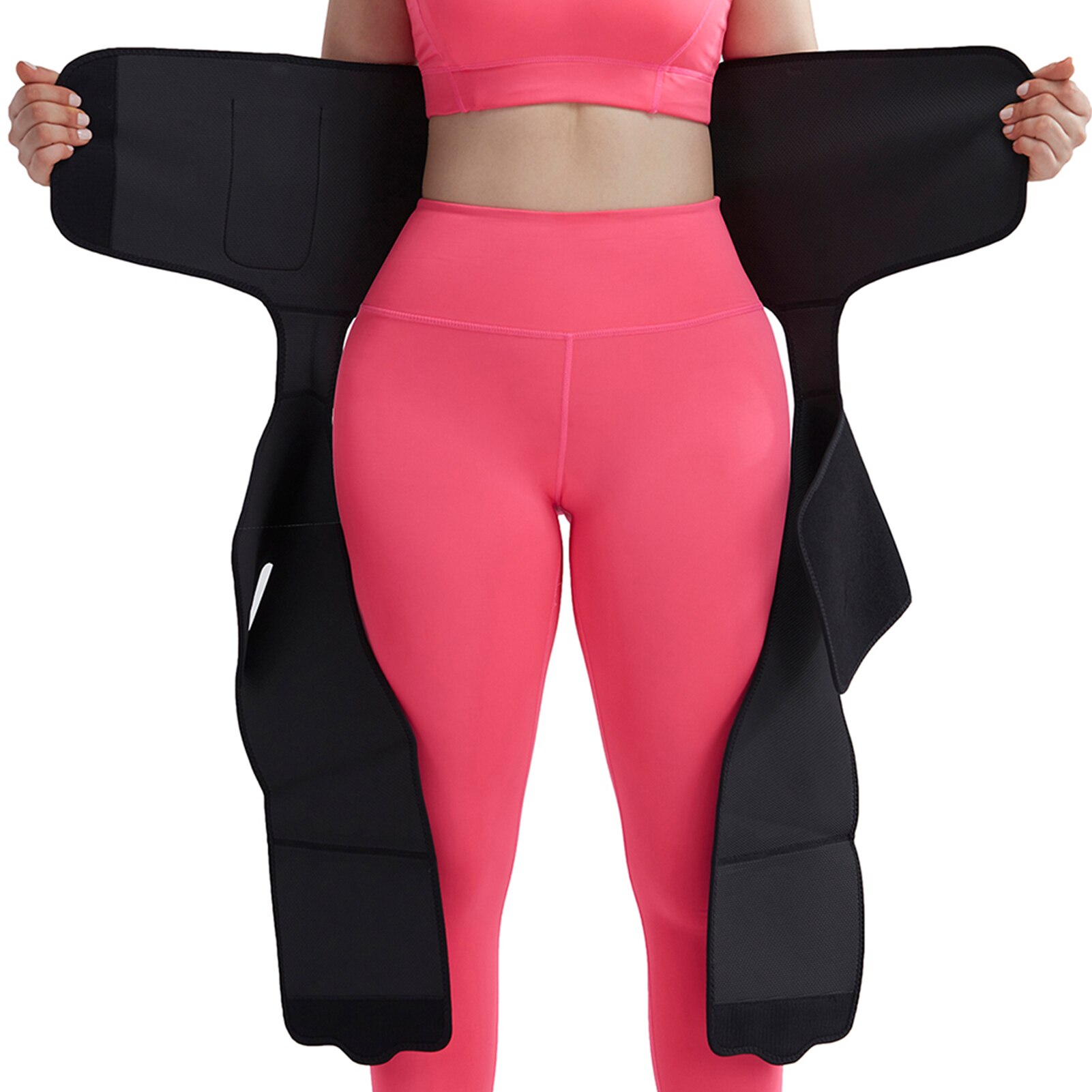 Mallas deportivas de cintura alta para mujer, Leggings con cinturón, levantamiento de cadera, accesorios de equipo de Fitness