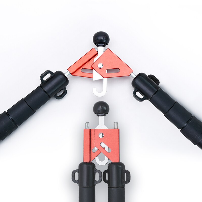 Tent Pole Connector Aluminum Alloy 90 Degree Adjustable Thimble Angle With Lantern Hook Pyramid Tent Awning Pole Accessories