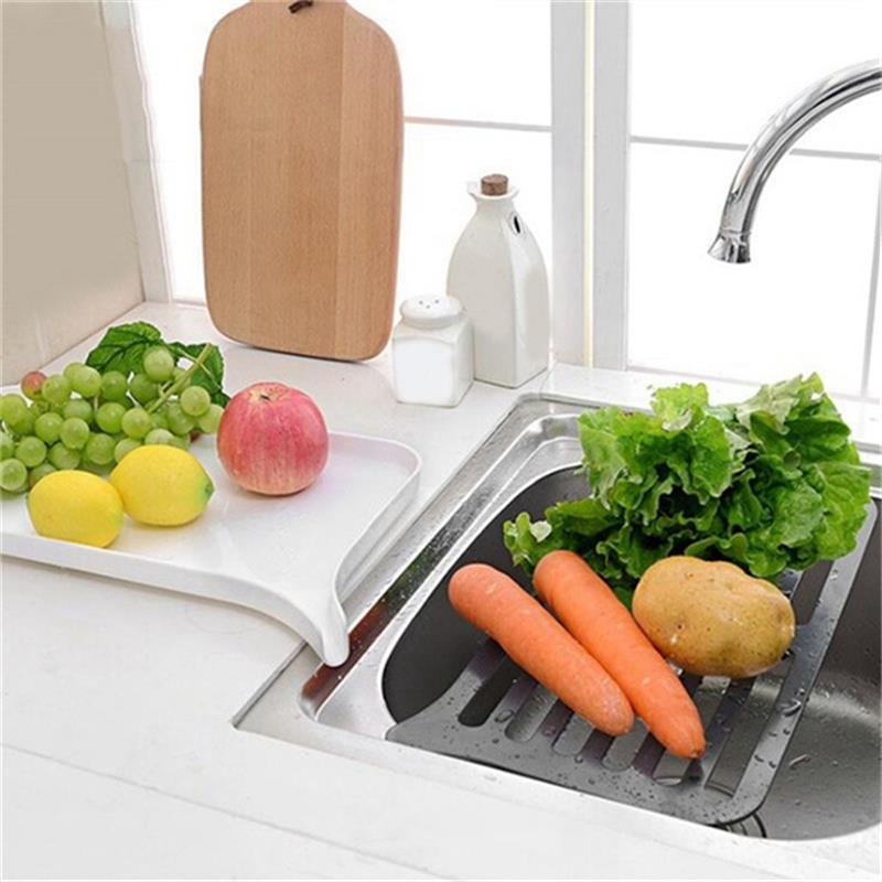 Plastic Dish Drainer Dryer Tray Large Sink Drying Rack Worktop Drain Rack Kitchen Water Filter Tray