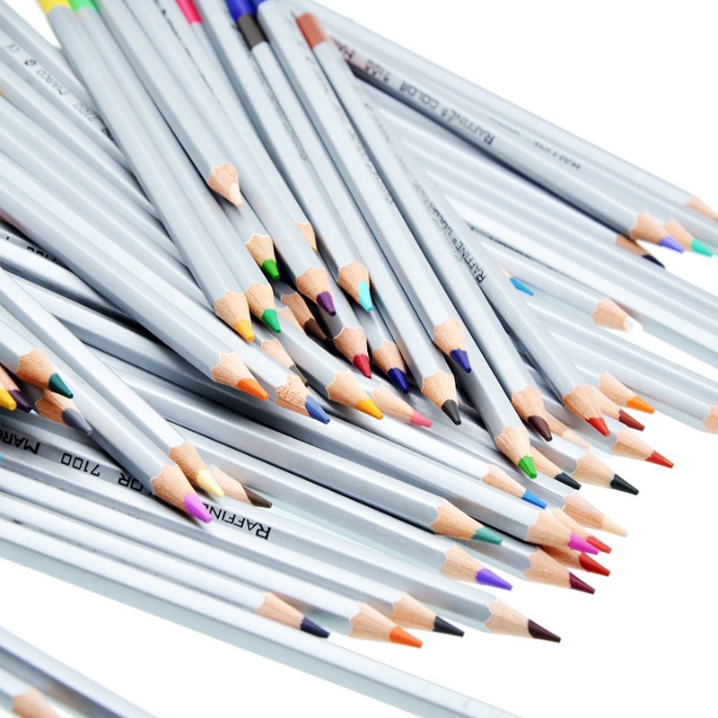 Marco Raffine – boîte à crayons De 72 couleurs, ensemble De crayons De couleur, peinture à l&#39;huile, dessin , fournitures scolaires d&#39;art Lapis De Cor