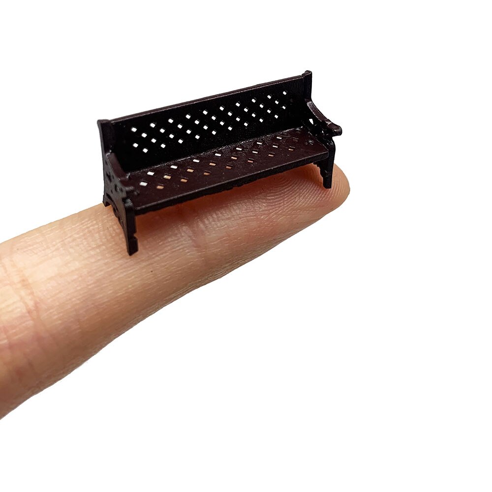 2 Stck von 1/87 ho Modell Park Bank/Mini Bank Modell Miniatur Parks Hause Handwerk Gärten Ornament/Zug/eisenbahn Diorama Layout