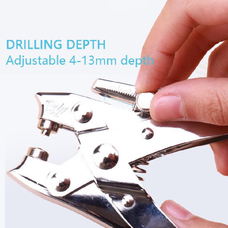 Poinçonneuse avec œillets et œillets, Machine De retenue en métal, pince à œillets avec œillets, perforateur De trous ronds De 5mm avec anneaux, 9718