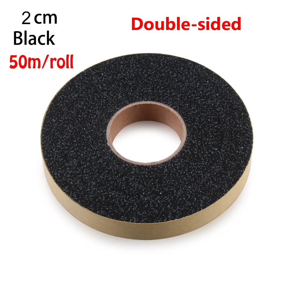 50m 1/1.5/2cm Double-sided Wonder Web Iron On Hemming Tape adhesive fabric Roll Clothes Sewing Turn up Hem: 2cm-50m	black