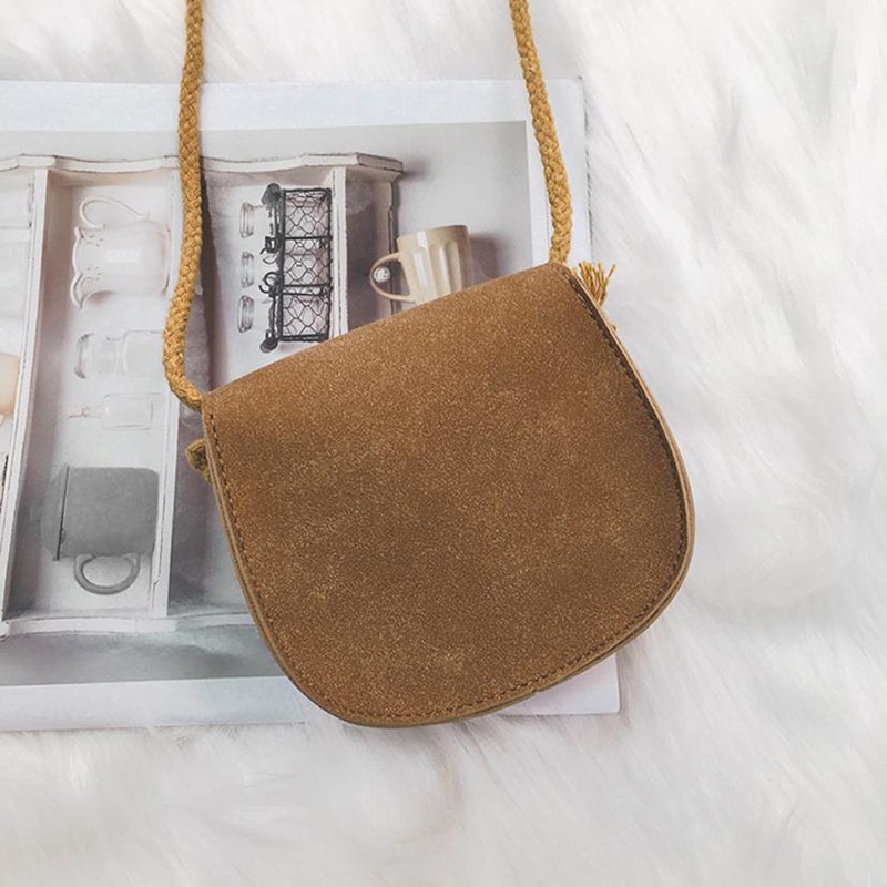 Kinderen meisjes schattige haarbal leren messenger bag handtas schoudertas voor babymeisjes mini crossbody tas