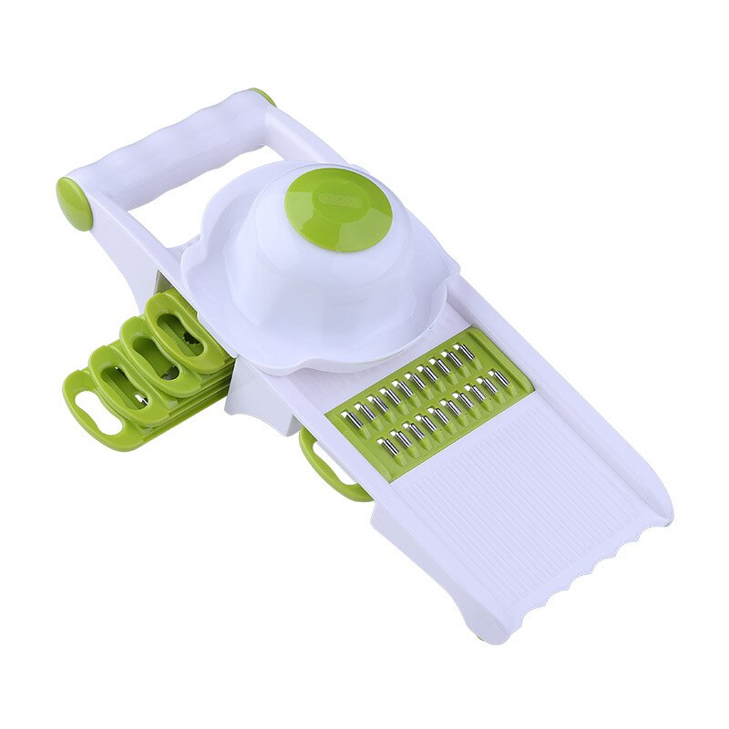 8 & 1 handleiding Ui Chopper Groente Chopper Mandoline Slicer Dicer Met 8 Verwisselbare Bladen Veggie Chopper Cutter Kitchen Tools: Style 4