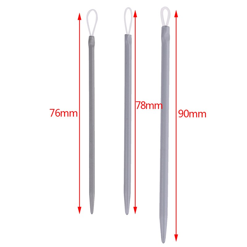 3pcs/set Big Eye Nylon Wire Knitting Needles Yarn Sewing Needles Apparel Sewing & Fabric Art Craft Wool Thick Knitter