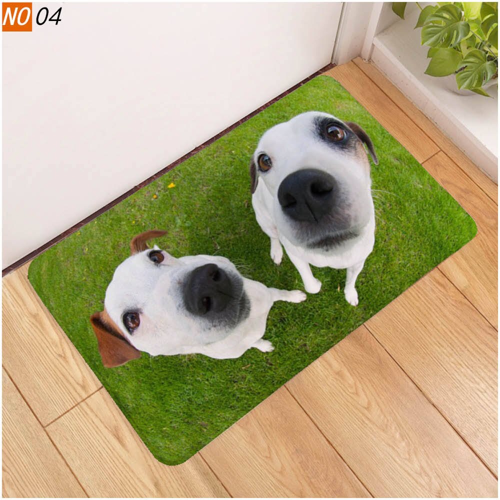 40x60 door mat 3D cute pet dog printed rubber mat 3D animal mat: 1108-4 / 60x40cm
