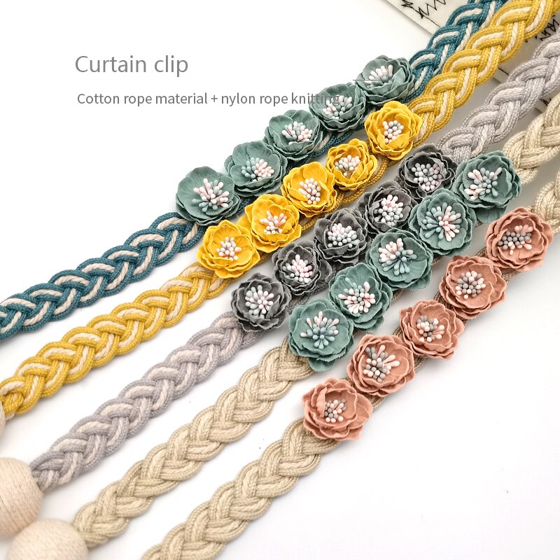 Pince à cordon pour rideaux, porte-rideau avec crochets et aimants