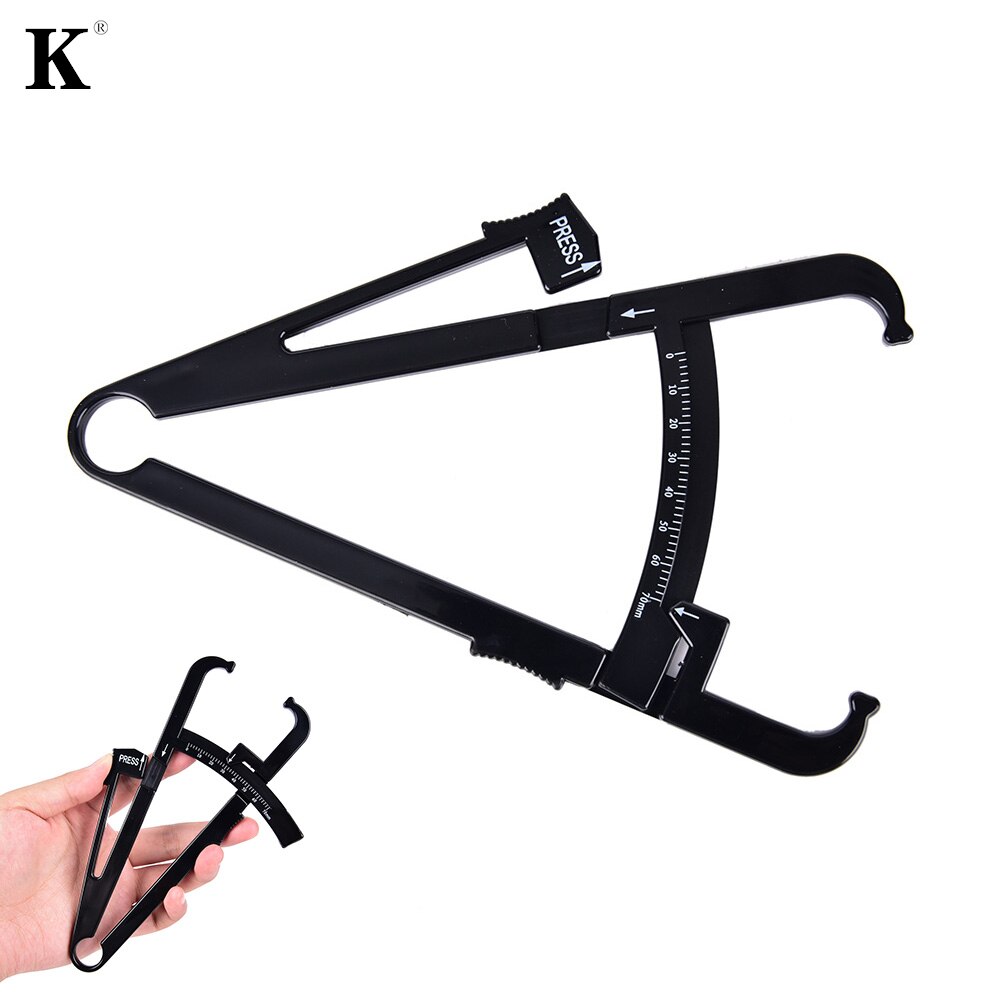Analizador de grasa corporal, pinza de medición de grasa sebo, tablas de medición de espesor de pliegues cutáneos, medidor de Fitness, lder, 1 ud.