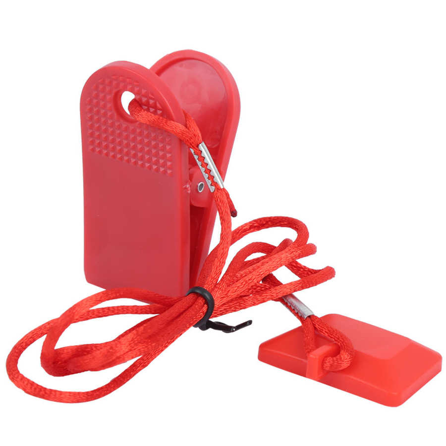 Interruptor de seguridad para máquina de correr, imán de bloqueo, llave, cinta de correr, accesorio Universal, Clip de seguridad cuadrado, 2 uds.