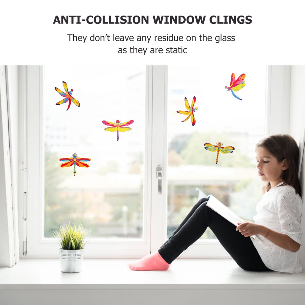 10Pcs Anti Collision Venster Sticker Decals Vogel Stakingen Glas Alert Vogel Vastklampt