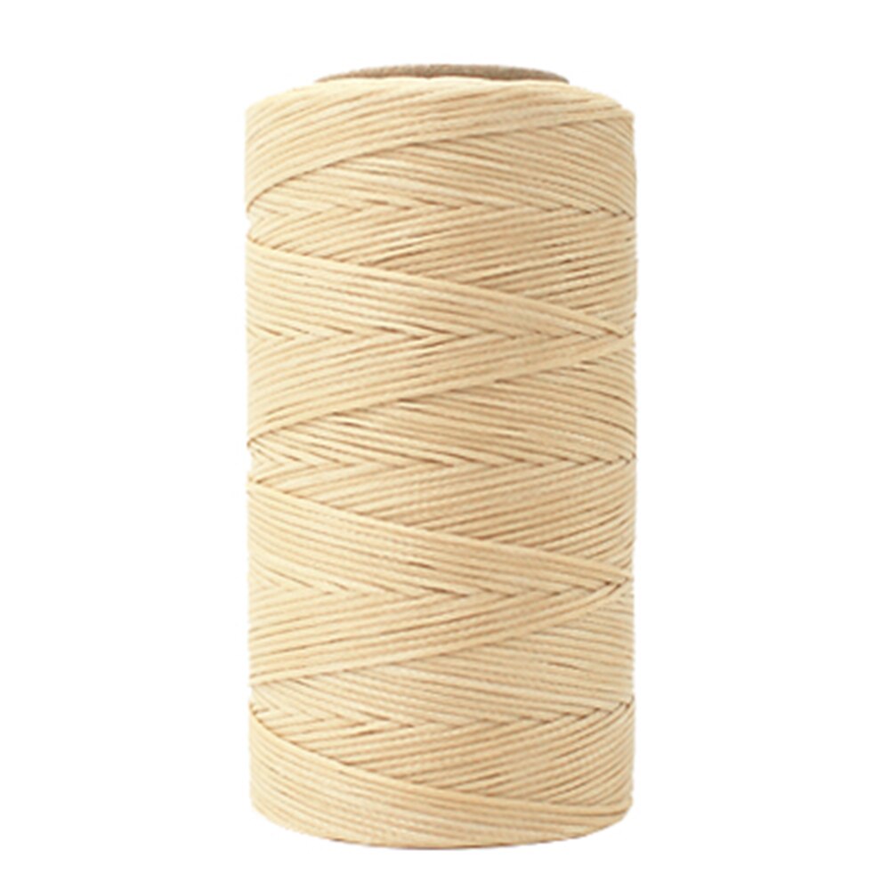 200m Waxed Thread 150D Flat Sewing Thread DIY Handicraft Leather Products for DIY Handicraft Tool Hand Stitching: Light Grey