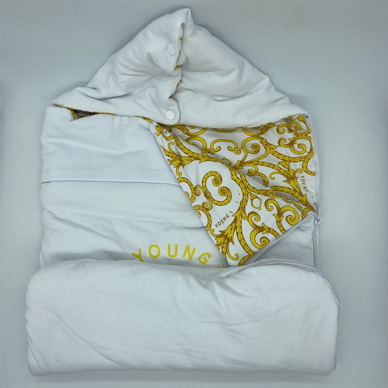 2020 nuova Primavera infantile Del Pagliaccetto + pettorina + cappello Vestiti impostato Fiore D'oro Pagliaccetto per il bambino Appena nato Tuta Tre-pezzi Vestiti Del bambino