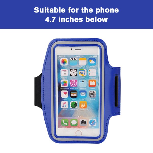 DCR Universale Da 5.5 Pollici Casse Del Telefono per il iPhone X 8 7 6 più la Cassa per Xiaomi Redmi Nota 4X Copertura sport Bracciale del Braccio Corsa PALESTRA Borsa: Blue 4.7 inch