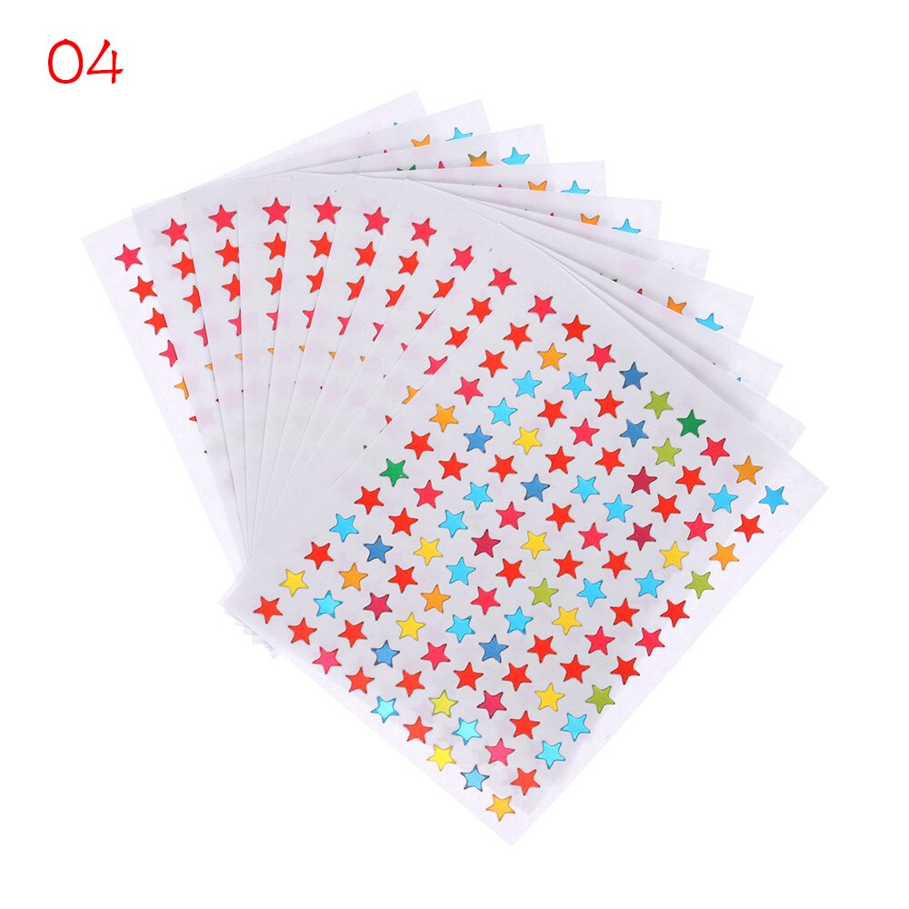 10 Sheet Distinguish Label Stickers Self-Adhesive Blank Number Package Tag Diamond Painting Vintage Stickers Sewing Accessory: 10 Sheets-D
