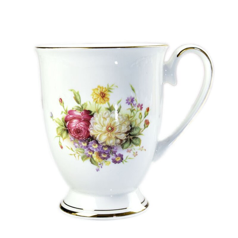JOUDOO-tasse créative en céramique, famille royale, 350ml, tasse créative pour le café, le lait, le thé, dorée, incrustée, tasse de petit-déjeuner: Default Title