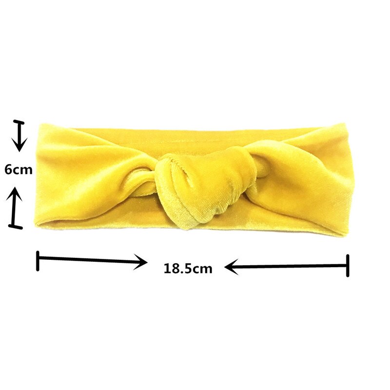 Baby strik hoofdband fluwelen kinderen meisjes haarbanden tulband voor meisjes hoofdbanden zomer bandeau bebé accessoires  b0068
