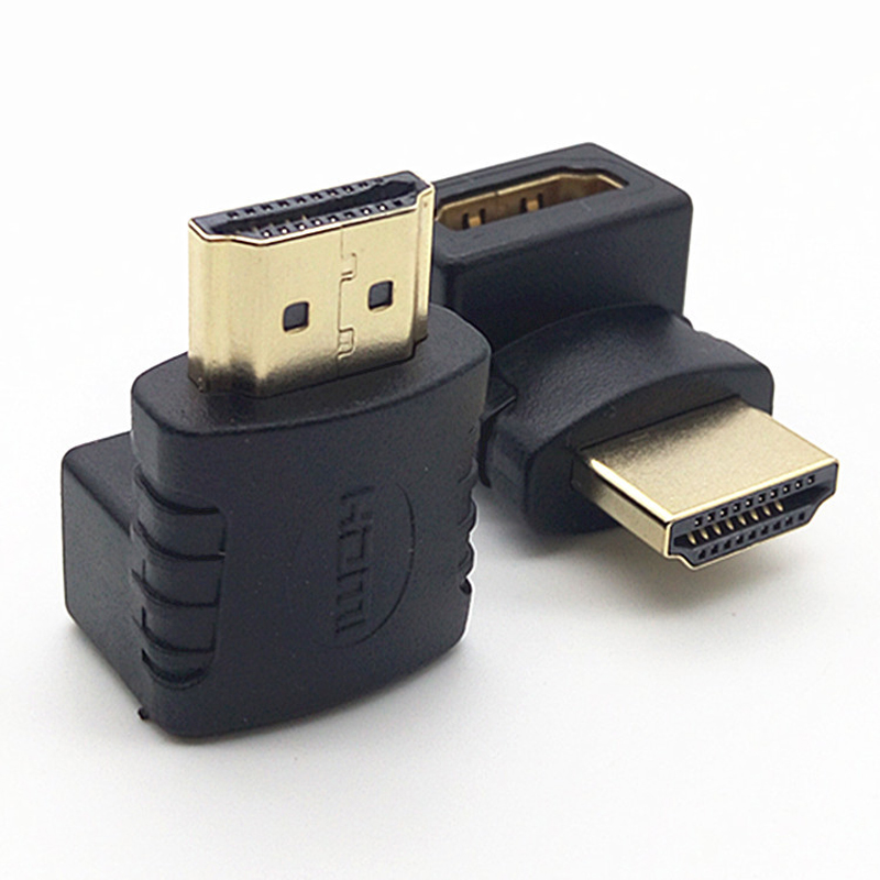 Rotera hdmi-adapter 90 270 grader rätvinklad hane till hona-omvandlare 4k hd-kontakt mini micro hdmi-kompatibel förlängare