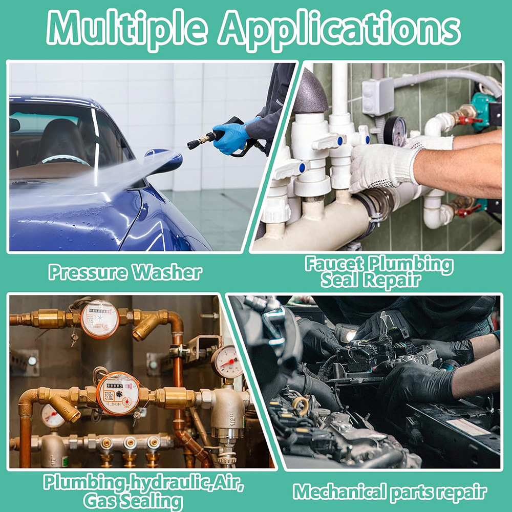 Car Air Conditioning O Ring Nitrile Rubber Sealing Gasket Washer Resist Oil and Heat for Compressor Automotive Repair O-ring kit