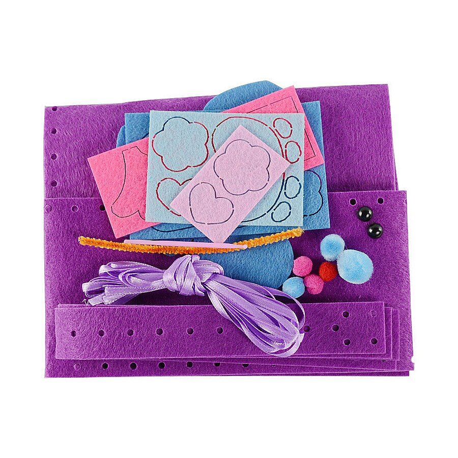 Kids Sewing Kit for Girls Beginners My First Sewing Kit Cartoon Frog and Elephant Handmade Art & Crafts Educational Kids
