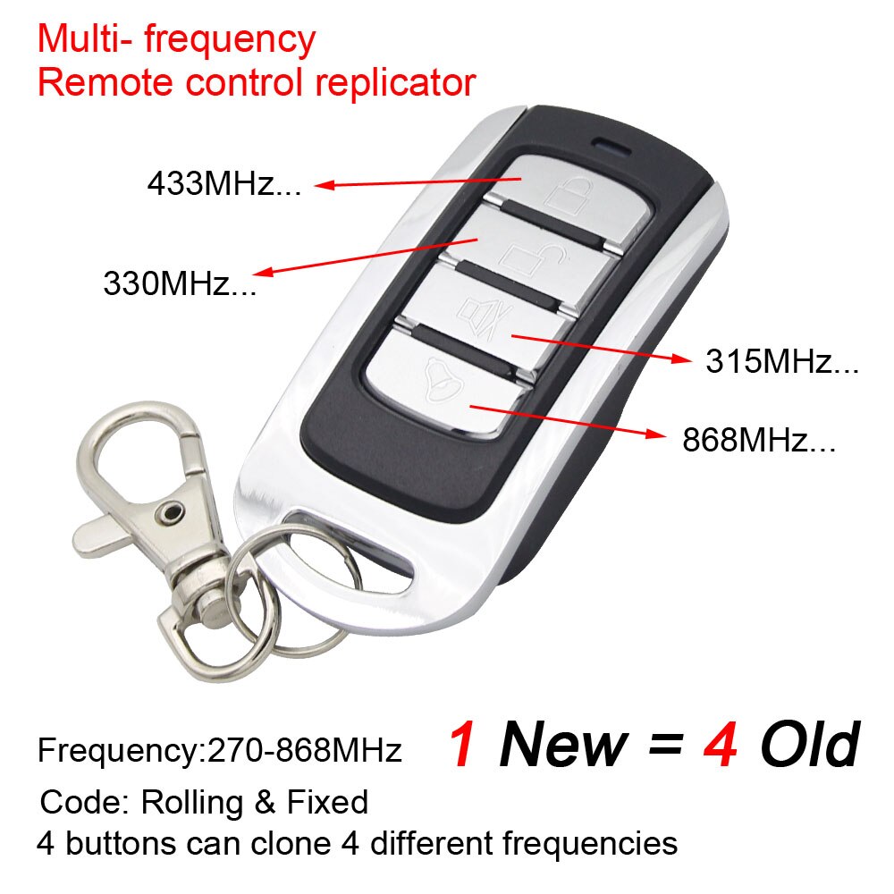 Garage Door Remote Control 433.92mhz gate control rolling code 287-868MHz remote control duplicator clone Garage Command Opener