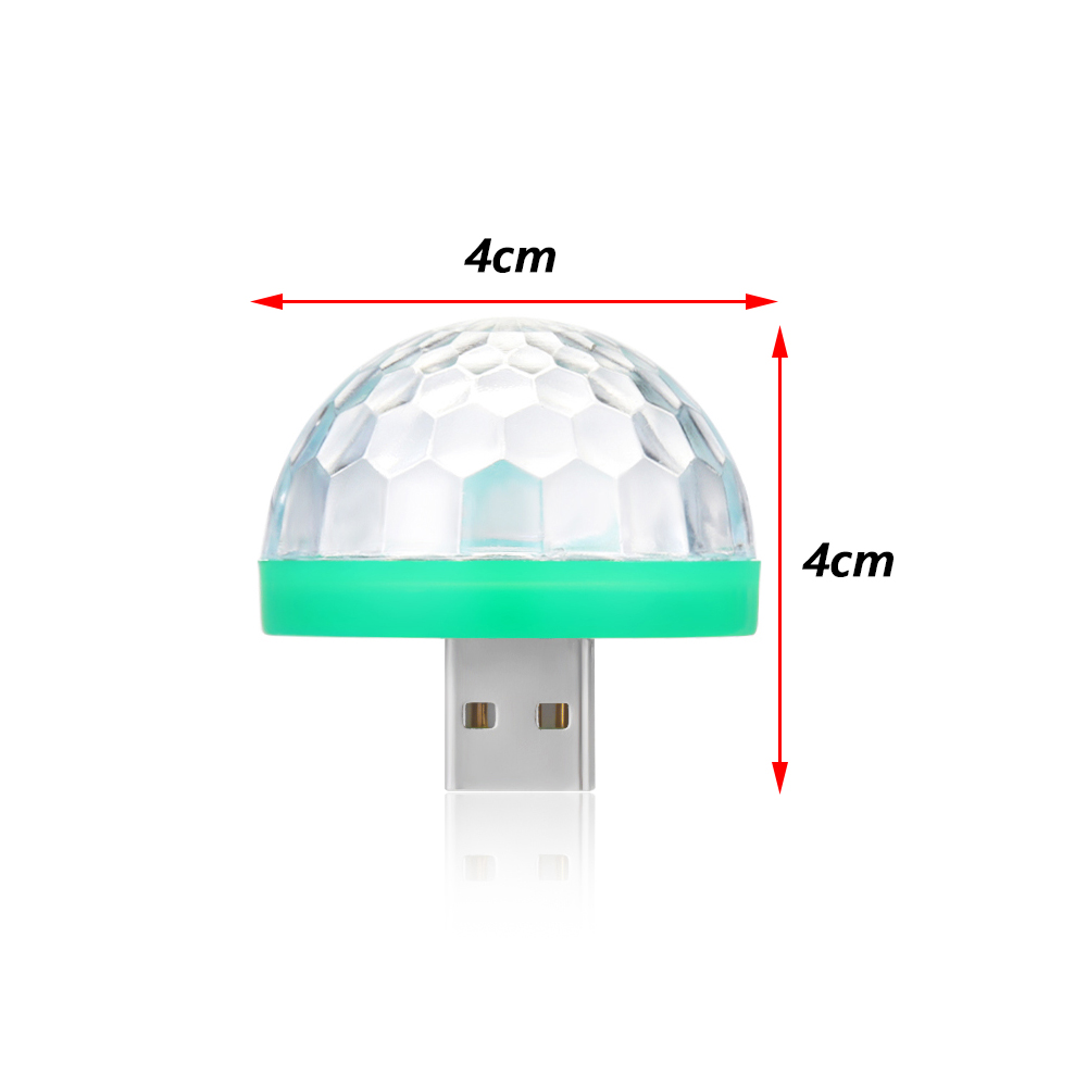 Maan licht LED USB muziek magische bal Mobiele telefoon DJ crystal magische bal licht Auto voice control mini disco Podium lichteffecten