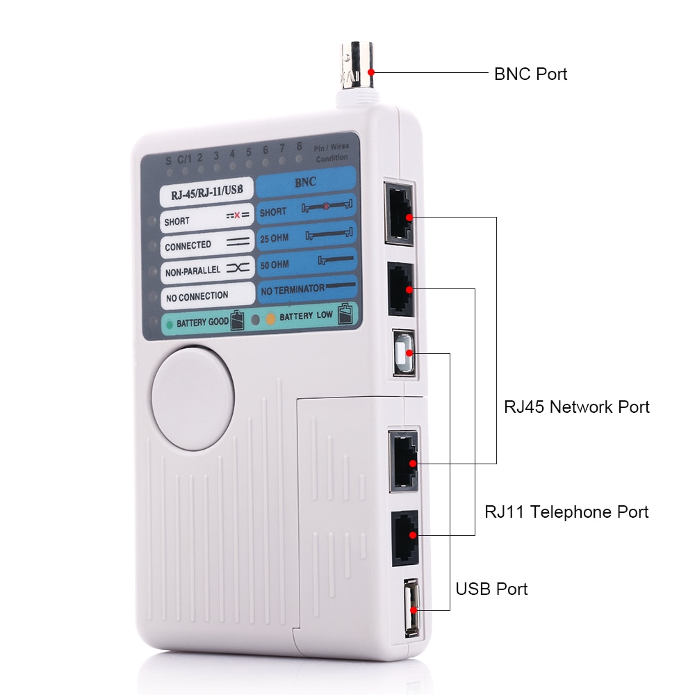 Draagbare Ethernet Netwerk Kabel Tester Remote RJ11 RJ45 USB BNC LAN Voor UTP STP LAN Kabels Tracker Detector Tool kit