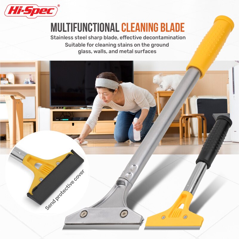 Multifunction Glass Ceramic Hob Scraper Cleaner Remover Spatula Flooring Scraper Remover with Blade Household Cleaning Tools