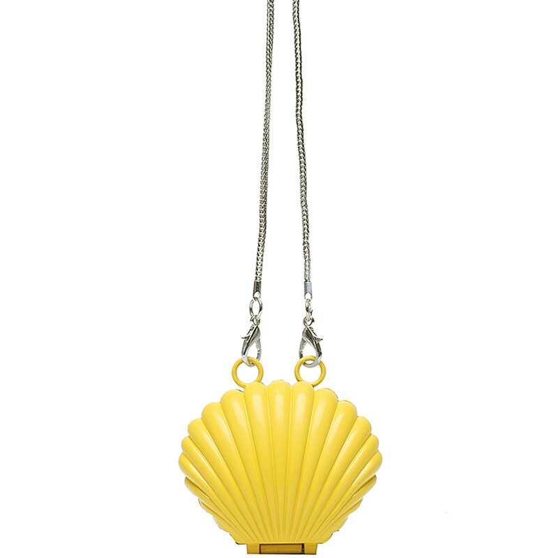 Mini shell crossbody bag sommer høy pvc dameveske kjede skulder messenger bag søt reiseveske