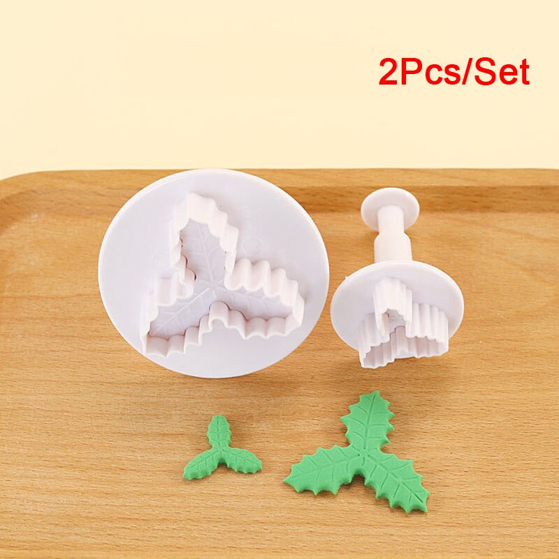 Maple Leaf Plunger Fondant Mold Cutter Cake Cookie Decorating Fondant Cookie Cutter Diy Keuken Bakken Cake Decorating Gereedschap: Set 1