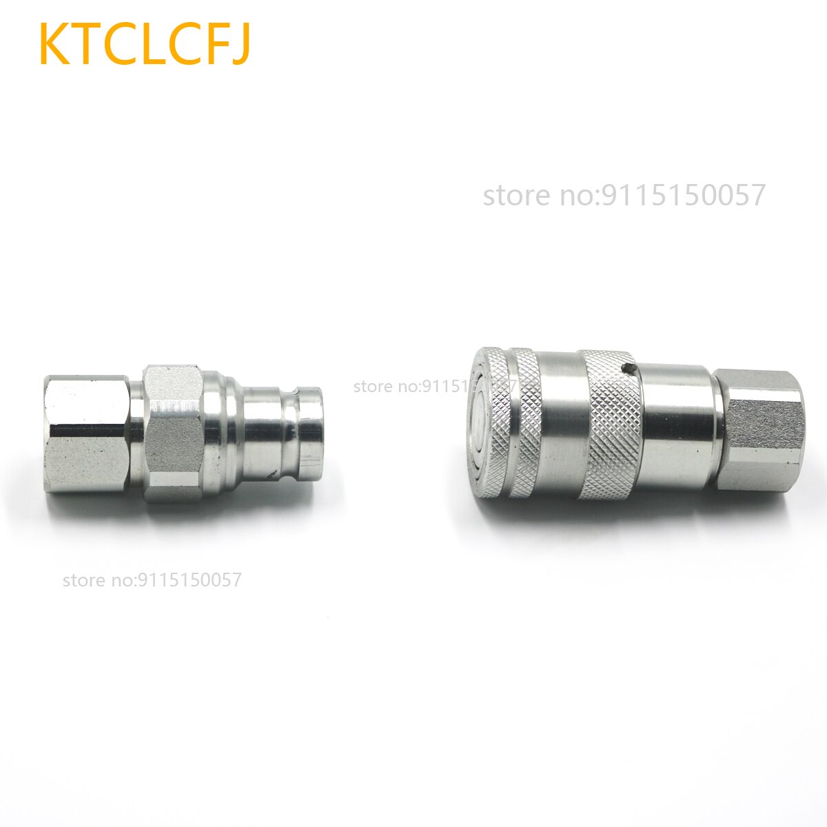 Hydraulische Snelkoppeling Bsp 1/4 3/8 1/2 3/4 1 Platte Quick Connector Socket Met Spoel En Klep