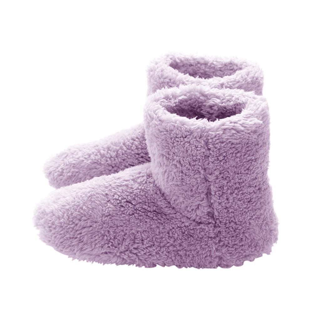 Pantufas elétricas com aquecedor usb, sapatos quentes de pelúcia para esquentar os pés, lavável e quente para inverno ao ar livre