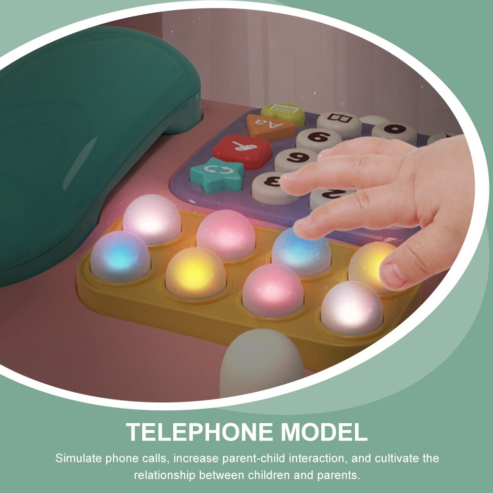 Spielzeugtelefon aus kunststoff, multifunktionales telefon