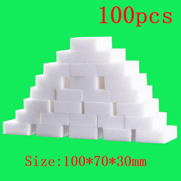 30/50/80/100Pcs Melamine Spons Nona Magic Sponge Eraser Cleaning Sponzen Voor Afwas keuken Badkamer Cleaning Tools: Oranje